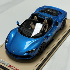 [MR Collection] 1:18 Ferrari 2023 296 GTS Blue Model Car Resin