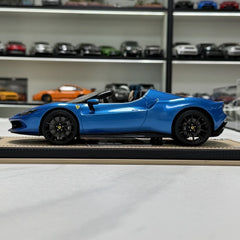 [MR Collection] 1:18 Ferrari 2023 296 GTS Blue Model Car Resin