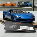 [MR Collection] 1:18 Ferrari 2023 296 GTS Blue Model Car Resin