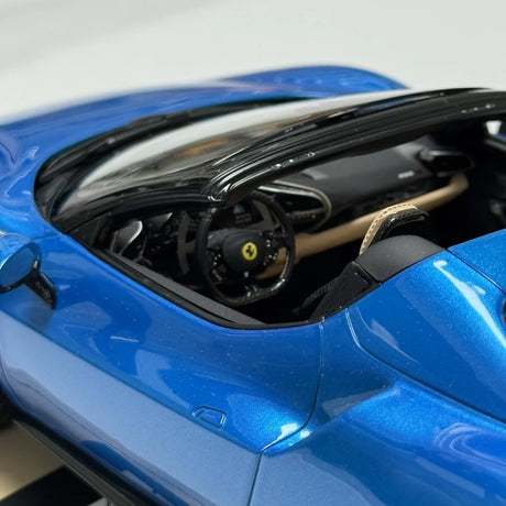 [MR Collection] 1:18 Ferrari 2023 296 GTS blauw modelauto Hars