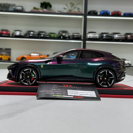 [MR Collection] 1:18 Ferrari 2023 Purosangue paars Gradient modelauto Hars