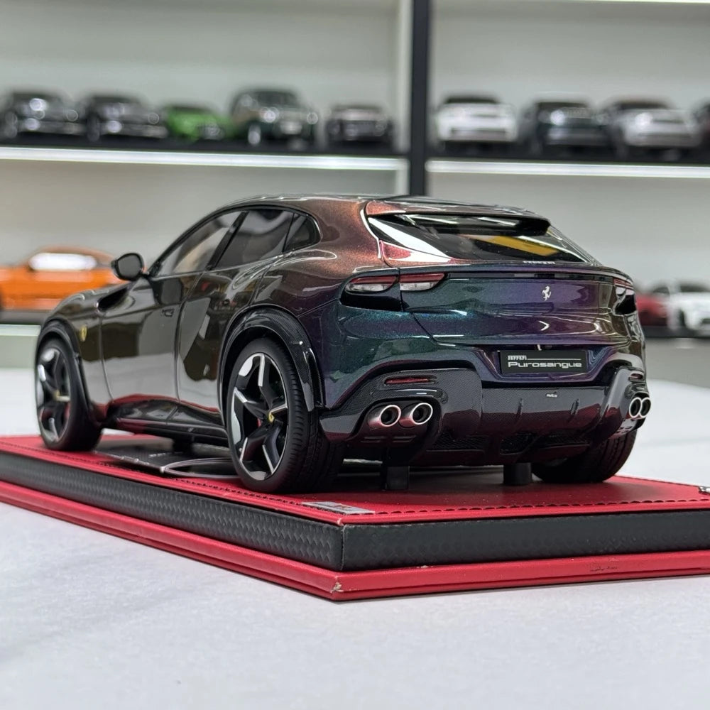 [MR Collection] 1:18 Ferrari 2023 Purosangue Purple Gradient Model Car Resin