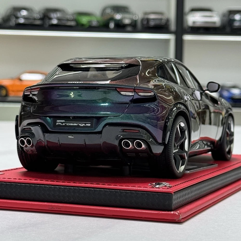 [MR Collection] 1:18 Ferrari 2023 Purosangue Purple Gradient Model Car Resin