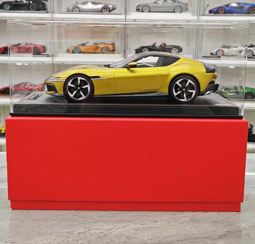 [MR collection] 1:18 Ferrari 2024 12Cilindri jaune voiture miniature Resin