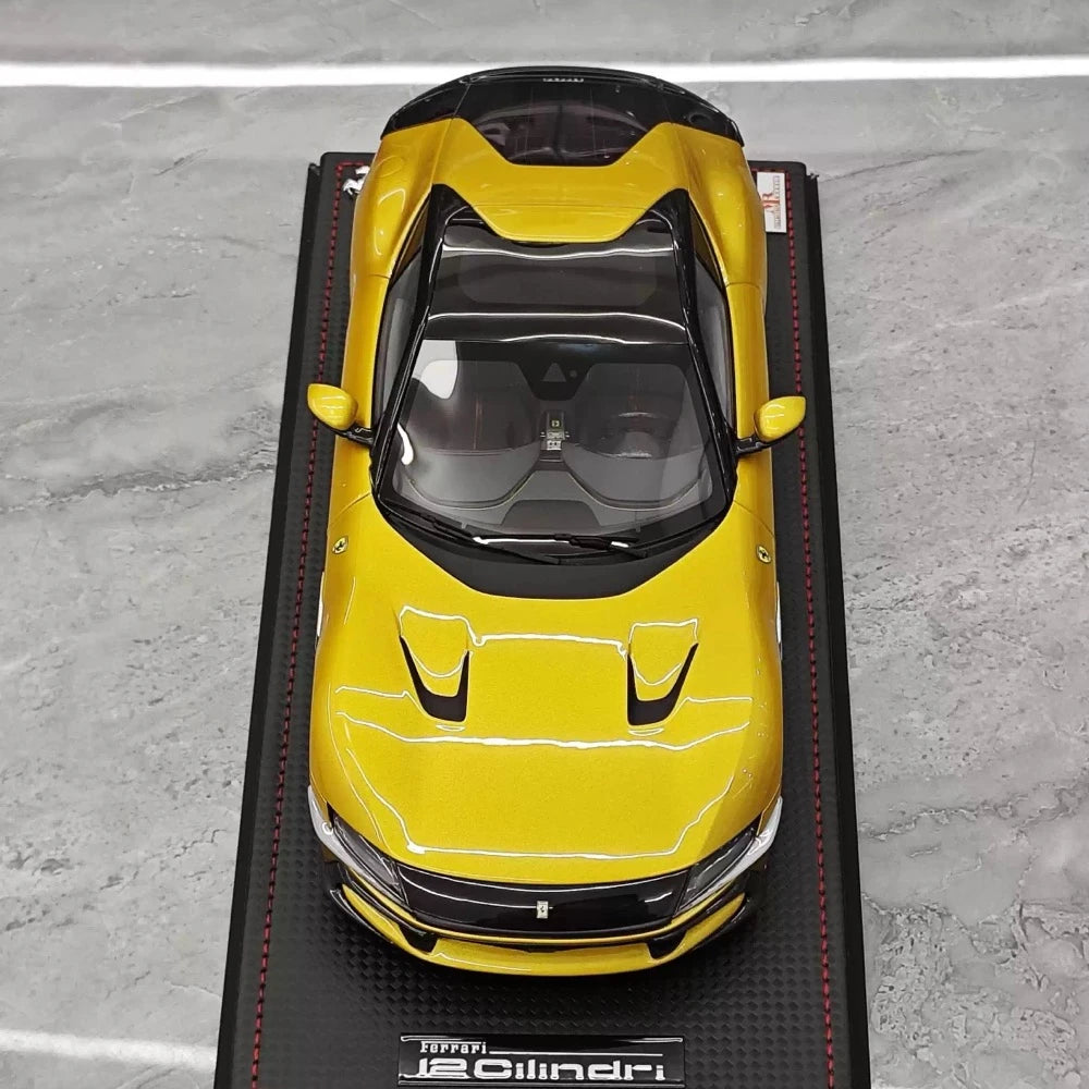 [MR collection] 1:18 Ferrari 2024 12Cilindri jaune voiture miniature Resin