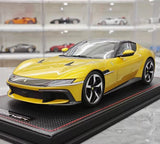 [MR Kollektion] 1:18 Ferrari 2024 12Cilindri gul modellbil harts