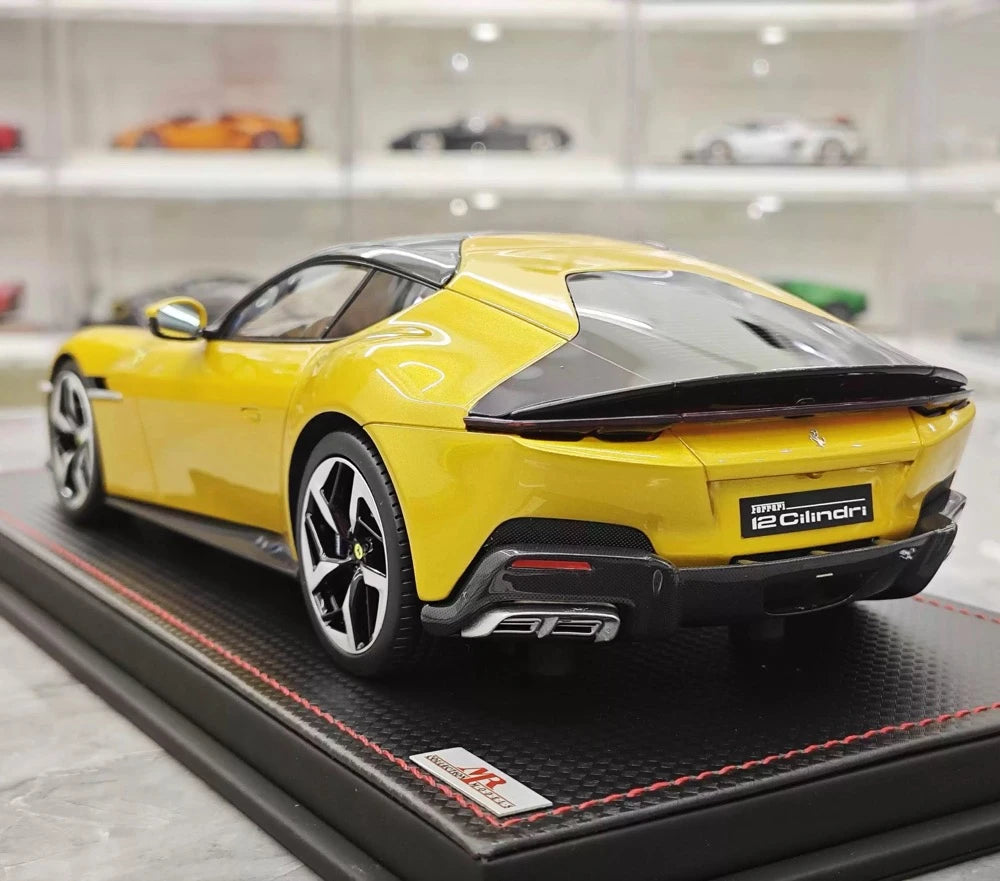 [MR collection] 1:18 Ferrari 2024 12Cilindri jaune voiture miniature Resin