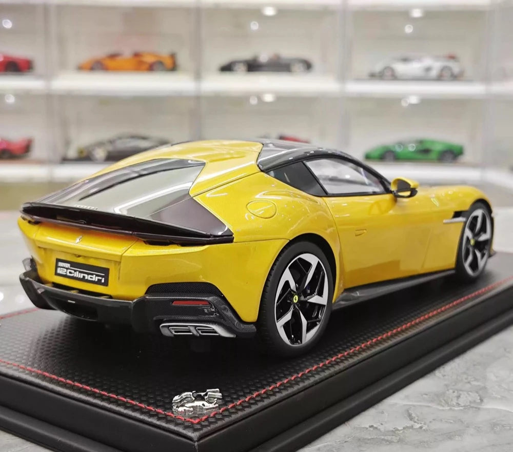 [MR collection] 1:18 Ferrari 2024 12Cilindri jaune voiture miniature Resin