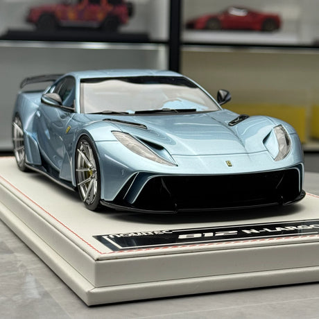 MW Model Ferrari 2019 812 Superfast Novitec N-Largo Ice Blue 1:18 – Collectible Resin Model Resin