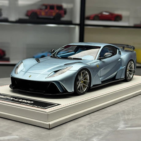 MW Model Ferrari 2019 812 Superfast Novitec N-Largo Ice Blue 1:18 – Collectible Resin Model Resin