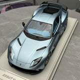 MW Modell Ferrari 2019 812 Superfast Novitec N-Largo Ice Blue 1:18 – Sammelobjekt-Harz-Modellharz
