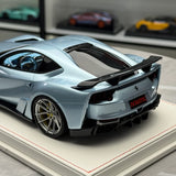 MW Modell Ferrari 2019 812 Superfast Novitec N-Largo Ice Blue 1:18 – Sammelobjekt-Harz-Modellharz