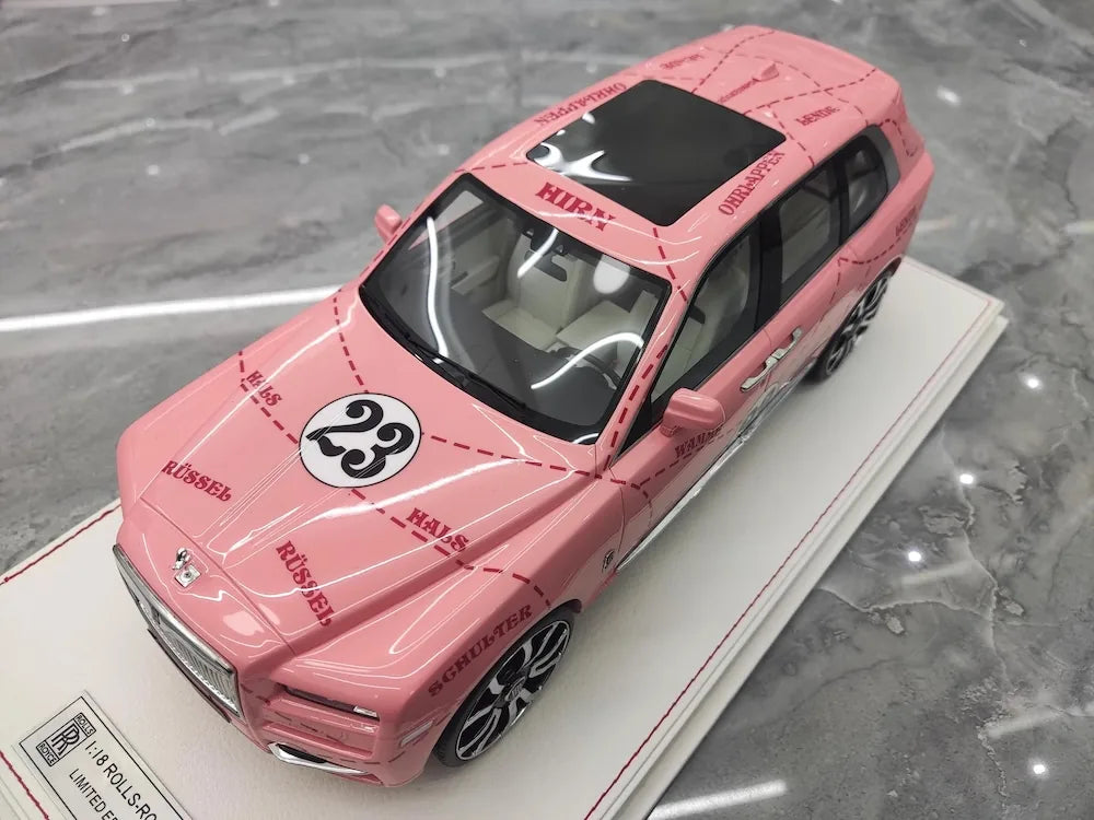 [NCM] 1:18 Rolls-Royce 2018 Cullinan Pink Pig Model Car Resin