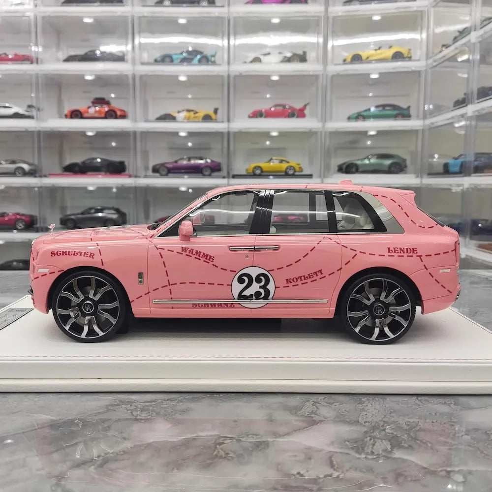 [NCM] 1:18 Rolls-Royce 2018 Cullinan Pink Pig Model Car Resin