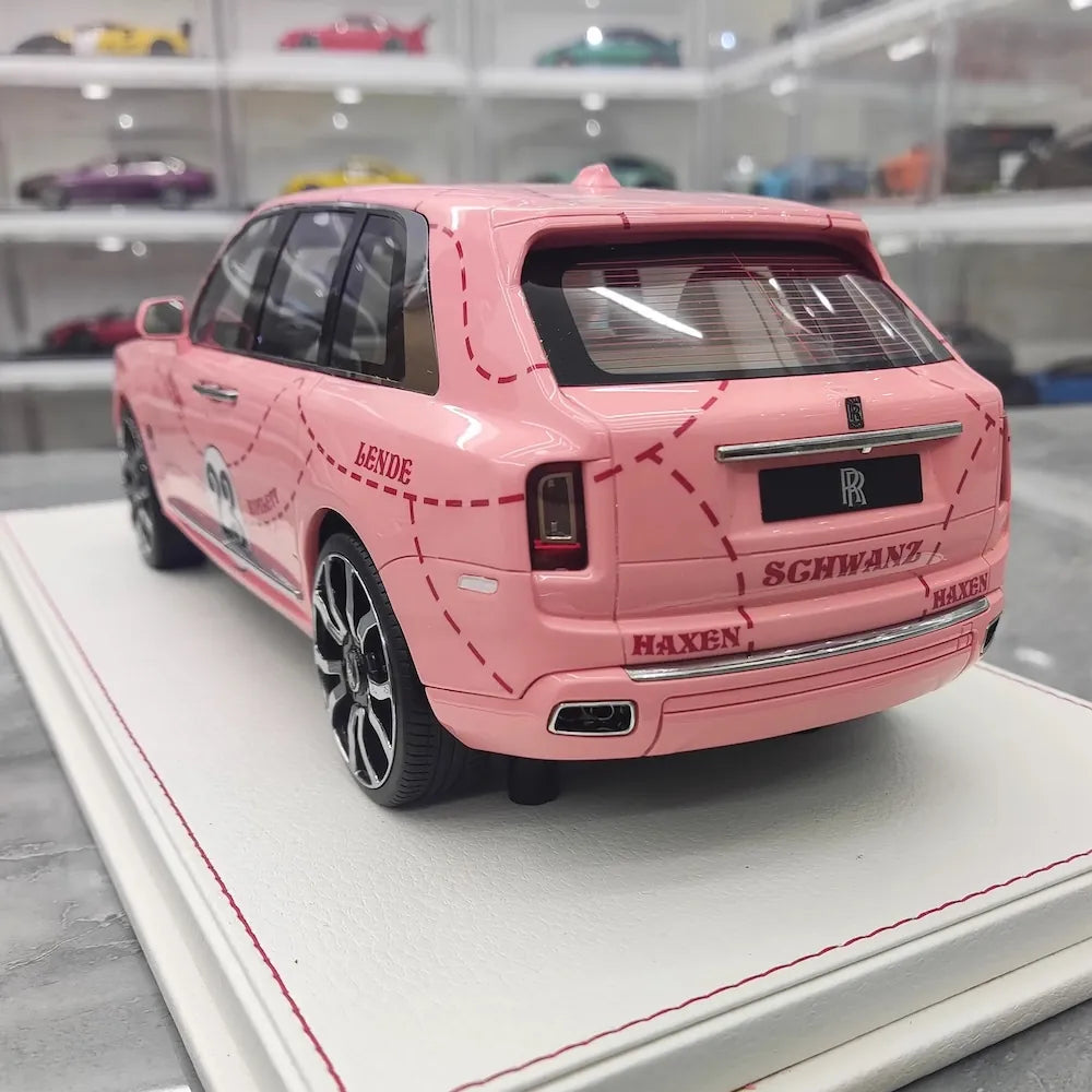 [NCM] 1:18 Rolls-Royce 2018 Cullinan Pink Pig Model Car Resin