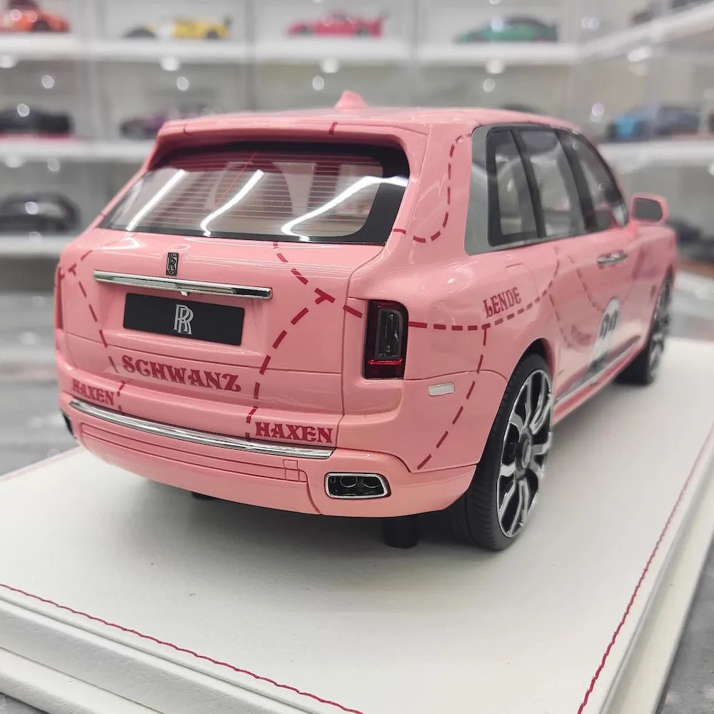 [NCM] 1:18 Rolls-Royce 2018 Cullinan Pink Pig Model Car Resin