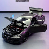 Nissan 1999 Skyline GT-R R34 zwart 1:24 – diecast displaymodel