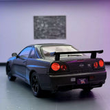 Nissan 1999 Skyline GT-R R34 zwart 1:24 – diecast displaymodel