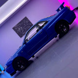 Nissan 1999 Skyline GT-R R34 blauw 1:24 – diecast displaymodel