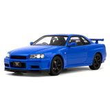Nissan 1999 Skyline GT-R R34 blauw 1:24 – diecast displaymodel