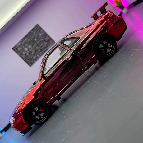 Nissan 1999 Skyline GT-R R34 Metallic rood 1:24 – diecast displaymodel