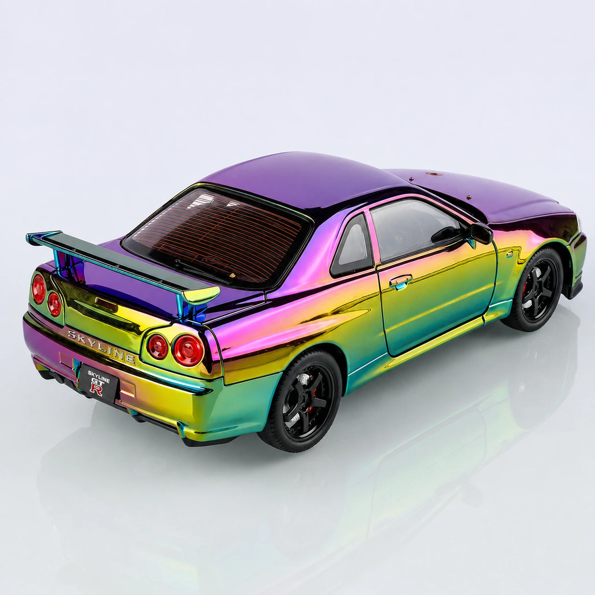 Nissan 1999 Skyline GT-R R34 paars Gradient 1:24 – diecast displaymodel
