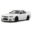 Nissan 1999 Skyline GT-R R34 wit 1:24 – diecast displaymodel