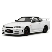 Nissan 1999 Skyline GT-R R34 wit 1:24 – modelauto van gegoten metaal voor display