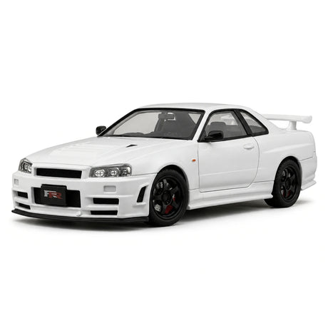 Nissan 1999 Skyline GT-R R34 wit 1:24 – diecast displaymodel