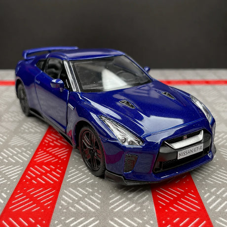 Nissan 2007 GT-R R35 بلو 1:36 – نموذج عرض مصبوب، مصبوب،