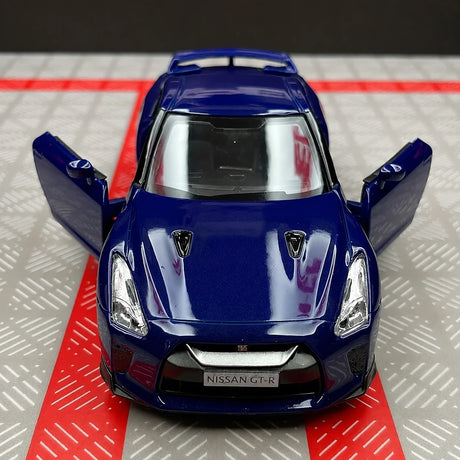Nissan 2007 GT-R R35 بلو 1:36 – نموذج عرض مصبوب، مصبوب،