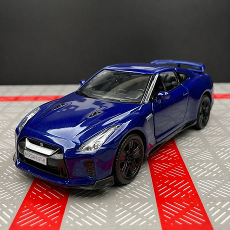Nissan 2007 GT-R R35 بلو 1:36 – نموذج عرض مصبوب، مصبوب،