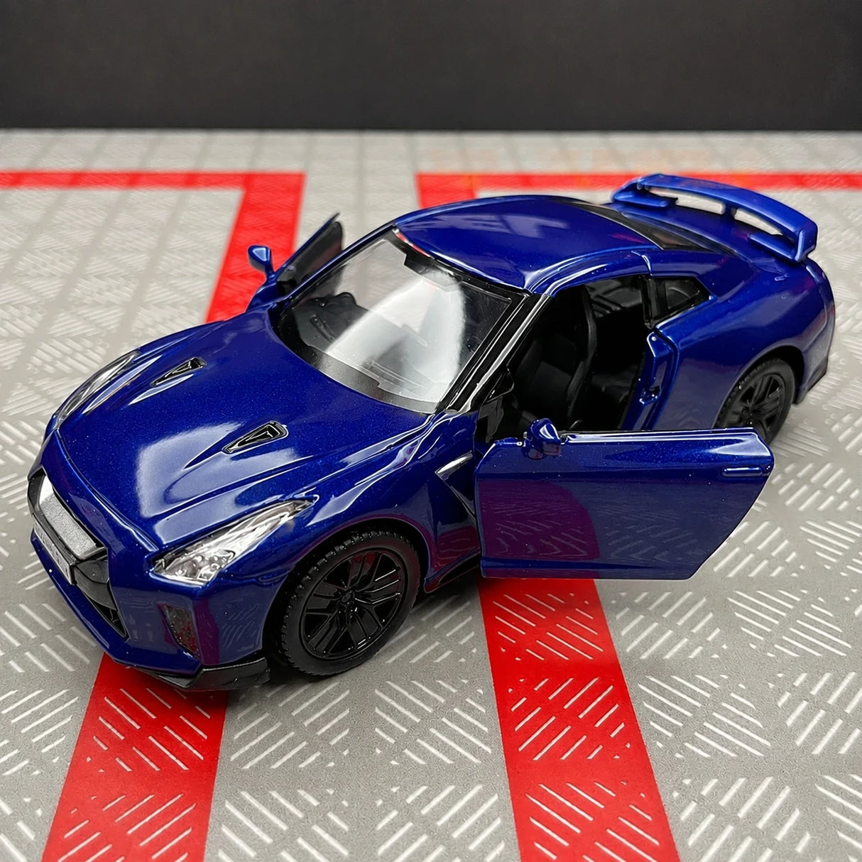Nissan 2007 GT-R R35 블루 1:36 – 다이캐스트 디스플레이 모델 다이캐스트