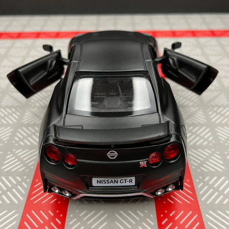 Nissan 2007 GT-R R35 الأسود غير اللامع 1:36 – نموذج عرض مصبوب، مصبوب،