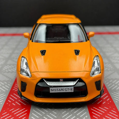 Nissan 2007 GT-R R35 أورانج 1:36 – نموذج عرض مصبوب، مصبوب،