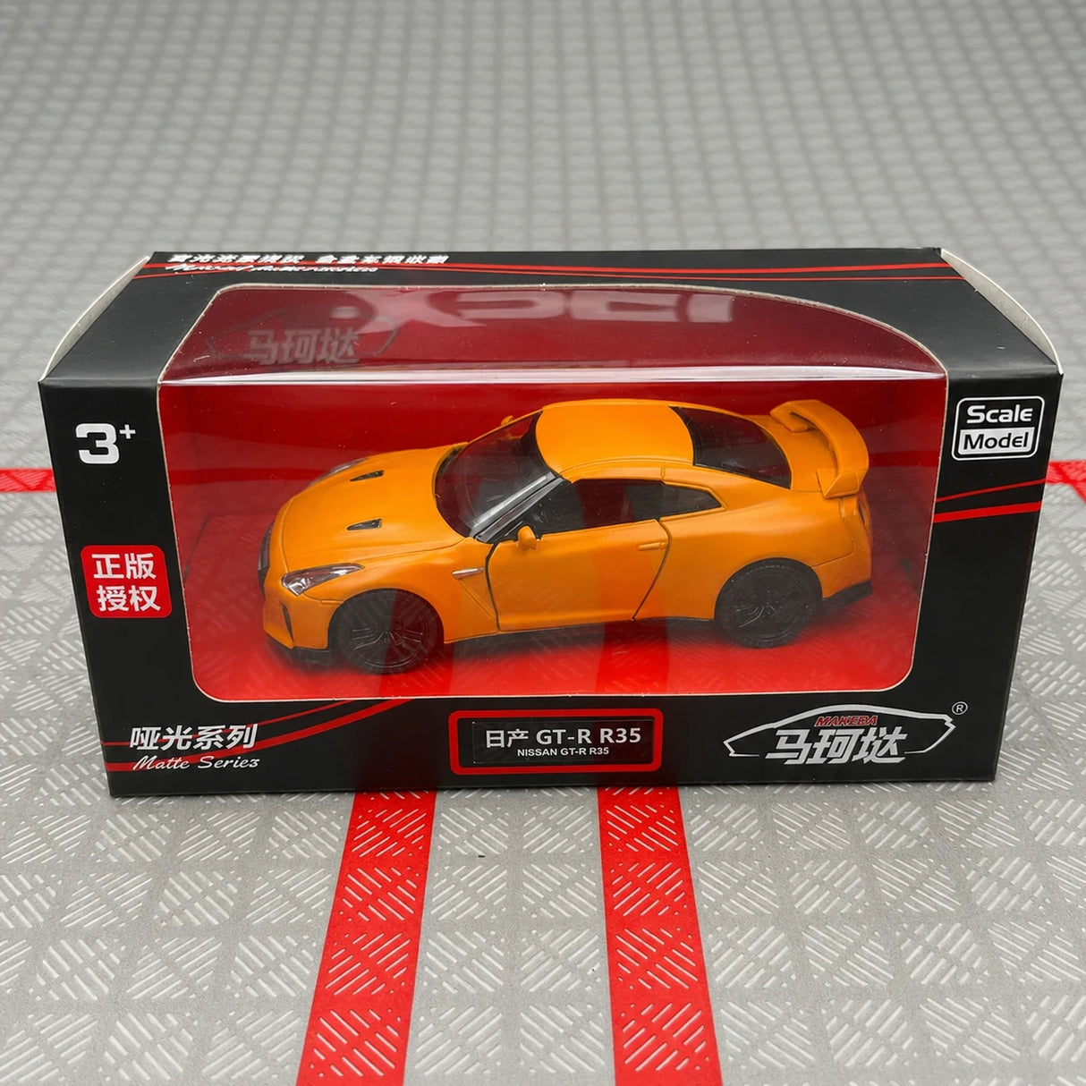 Nissan 2007 GT-R R35 오렌지 1:36 – 다이캐스트 디스플레이 모델 다이캐스트
