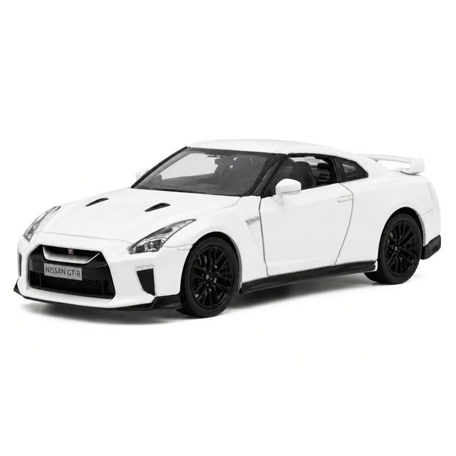 Nissan 2007 GT-R R35 أبيض 1:36 – نموذج عرض معدني مصبوب