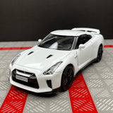 Nissan 2007 GT-R R35 أبيض 1:36 – نموذج عرض معدني مصبوب