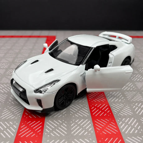 Nissan 2007 GT-R R35 وايت 1:36 – نموذج عرض مصبوب، مصبوب،