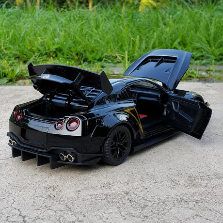 Nissan 2017 GT-R R35 zwart 1:24 – diecast displaymodel