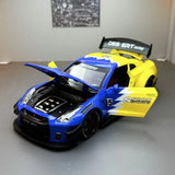 Nissan 2017 GT-R R35 blauw 1:24 – diecast displaymodel
