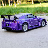 Nissan 2017 GT-R R35 LB Performance lila 1:32 – pressgjuten visningsmodell