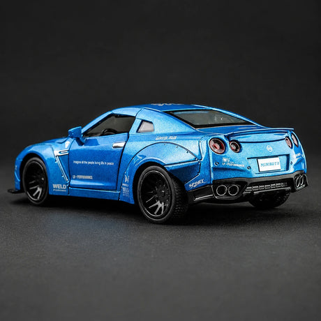 Nissan 2017 GT-R R35 LP Works blå 1:32 – pressgjuten visningsmodell