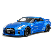 Nissan 2017 GT-R R35 LP Works blå 1:32 – modellbil i gjuten metall för visning