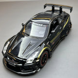 Nissan 2017 GT-R R35 Nismo Schwarze 1:32 – Druckguss-Display-Modell in Druckguss