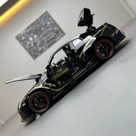 Nissan 2017 GT-R R35 Nismo Schwarze 1:32 – Druckguss-Display-Modell in Druckguss