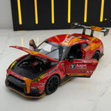 Nissan 2017 GT-R R35 Rennlackierung Rot Aape Lackierung 1:32 – Druckguss-Displaymodell Druckguss