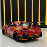Nissan 2017 GT-R R35 Rennlackierung Rot Aape Lackierung 1:32 – Druckguss-Displaymodell Druckguss