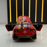 Nissan 2017 GT-R R35 Rennlackierung Rot Aape Lackierung 1:32 – Druckguss-Displaymodell Druckguss