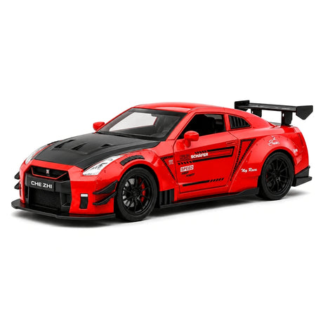 Nissan 2017 GT-R R35 Rode 1:24 – Gegoten Beeldmodel Gietijzer